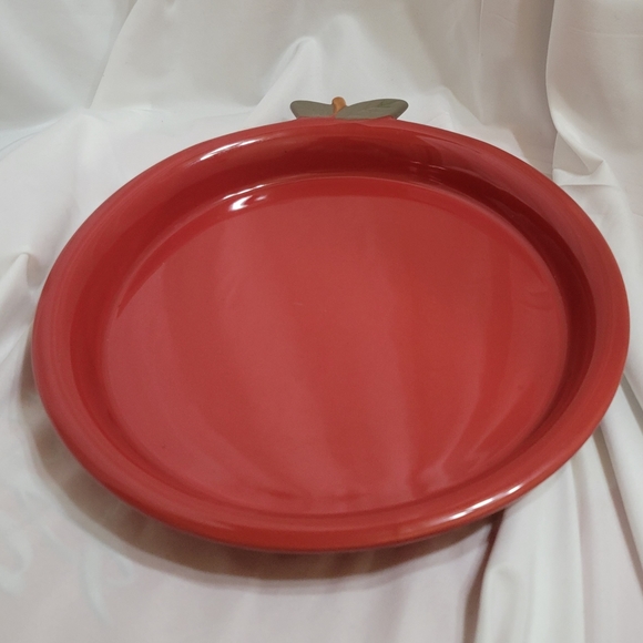 Red Apple Shape Boston Warehouse Pie/Tart Ceramic Dish/Baker - Picture 3 of 5